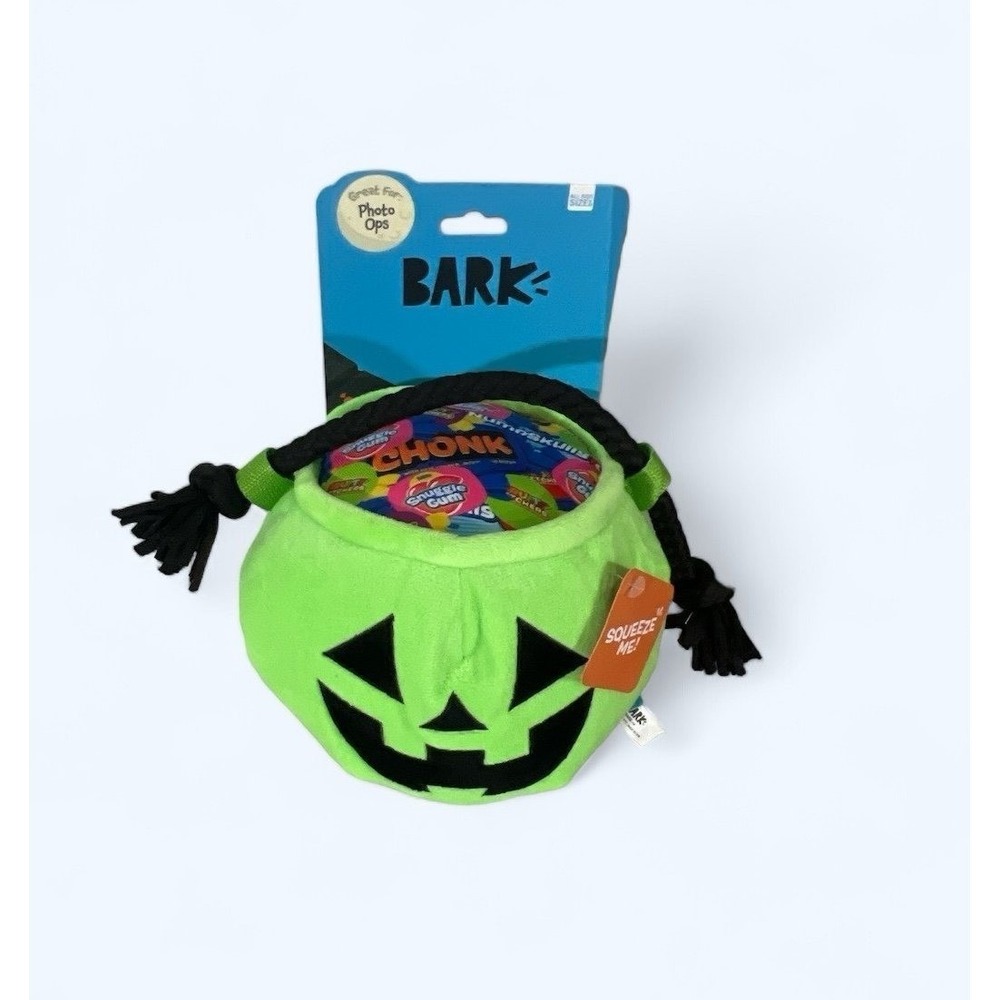 BARK‎ BOX TOY HALLOWEEN PUMPKIN BUCKET GREAT PHOTO OPP